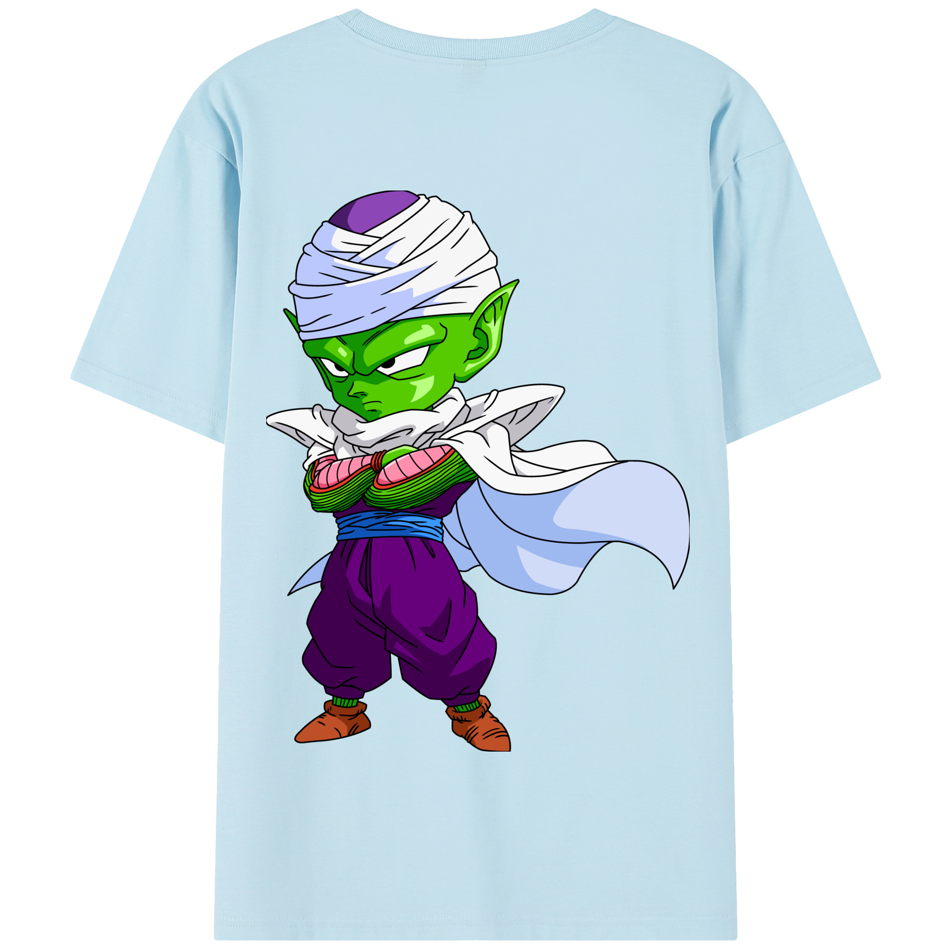 （画像用） ドラゴンボール ピッコロ DRAGON BALL Piccolo 綿100％半袖Tシャツ（背面プリント）